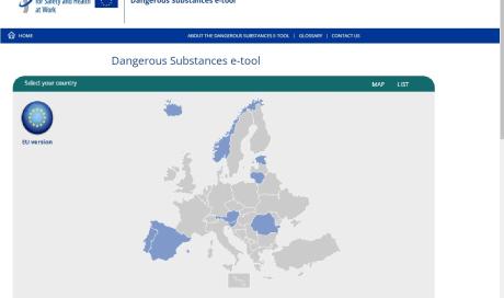 EU-OSHA e-tool for the management of dangerous substances